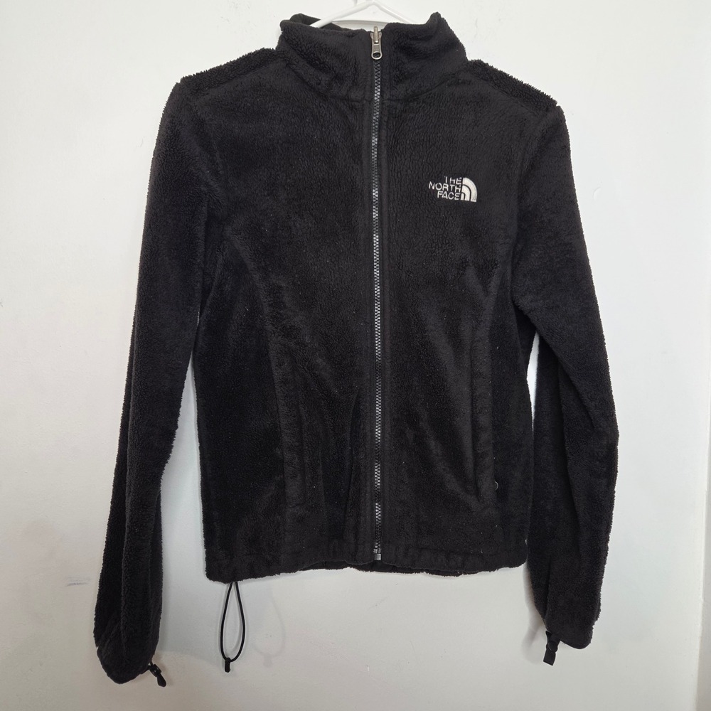 The North Face Osito Fleece Jacket Womens XS Black Full Zip High Pile Soft Shell